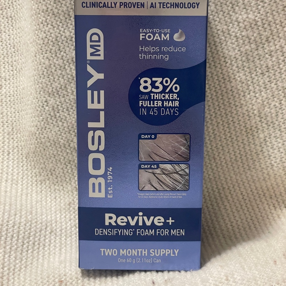 Bosley MD Men’s Revive+ Densifying Treatment Foam hair loss